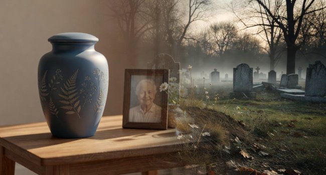 CREMATION or BURIAL